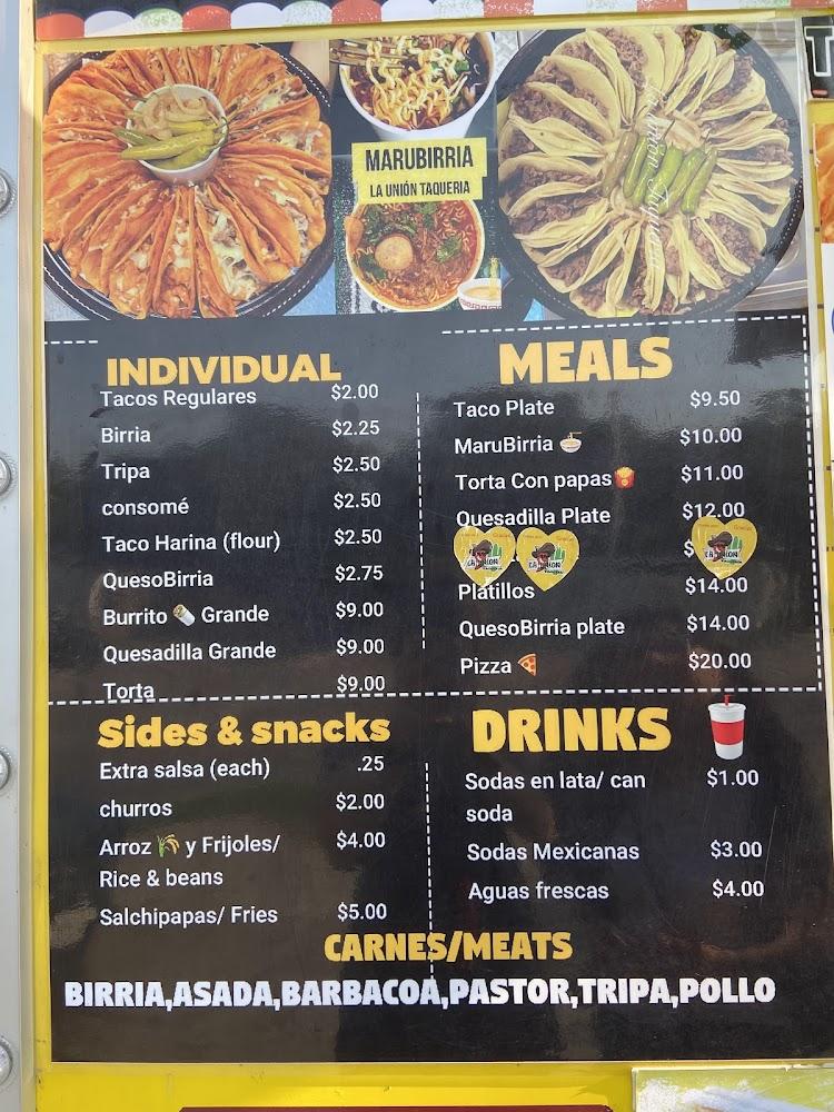 La Union Taqueria #1 Menu image 3